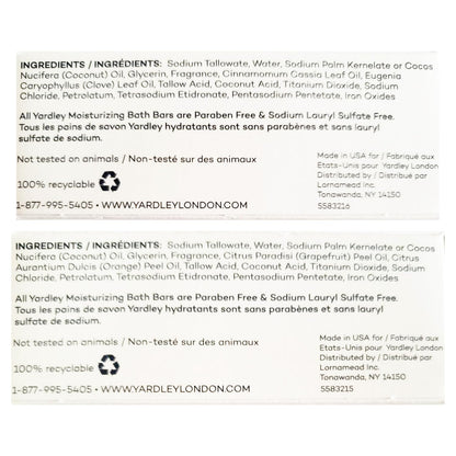 Deal Society Yardley London Limited Edition Soap Variety Pack – 6 Moisturizing Bars (Cinnamon Swirl & Frosted Cranberry) 4oz