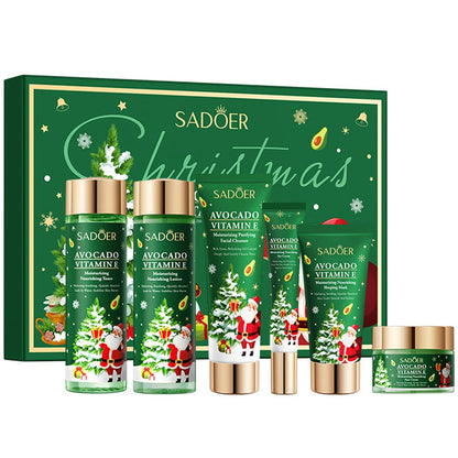 Yasovigi Christmas Avocado Skincare Gift Set – 6-Piece Deep Moisturizing Kit