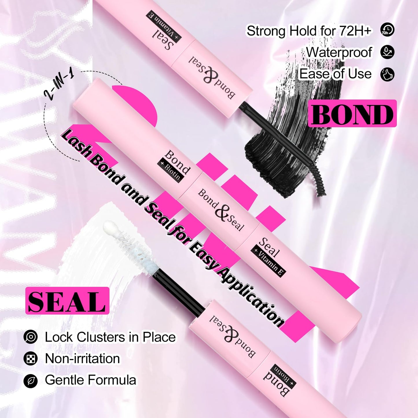Yawamica Natural Lash Clusters Kit CC Curl 10-14mm DIY Lash Extension