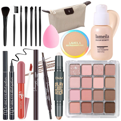 YBUETE Makeup Set Full Kit for Girls/Teens/Women | Travel-Ready & Waterproof