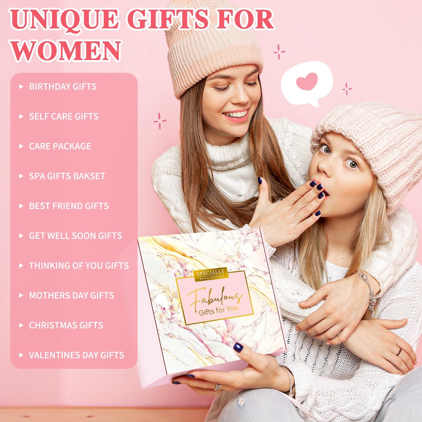YENCHORN Gift Baskets for Women – Luxury Self-Care Gift Box for Birthday and Get Well