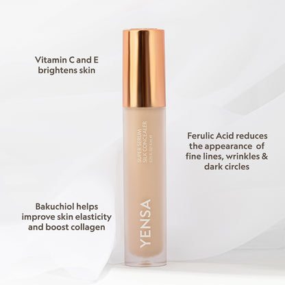 YENSA Super Serum Silk Concealer - Full Coverage Undereye + Peptide Serum