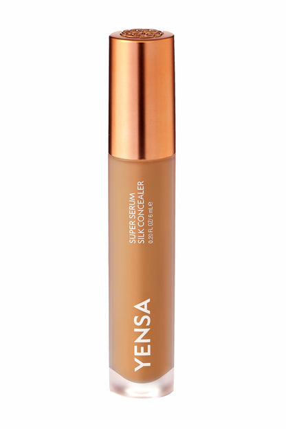 YENSA Super Serum Silk Concealer – Full Coverage Undereye + Peptide Serum (Vitamin C & E, Bakuchiol) – Tan 1