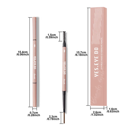 YES.EYE DO Light Grey Eyebrow Pencil for Older Women – Ultra Fine, Hair-Like Strokes, Waterproof