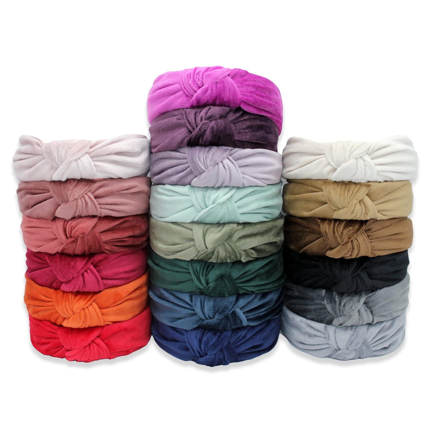 YETASI Thanksgiving Orange Velvet Knotted Headband – Trendy Fall Hair Accessory
