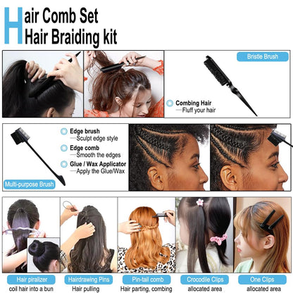 YIAE Wax Stick Hair Slick Kit — Edge Control & Non-Greasy Pomade (75 g + 30 ml)
