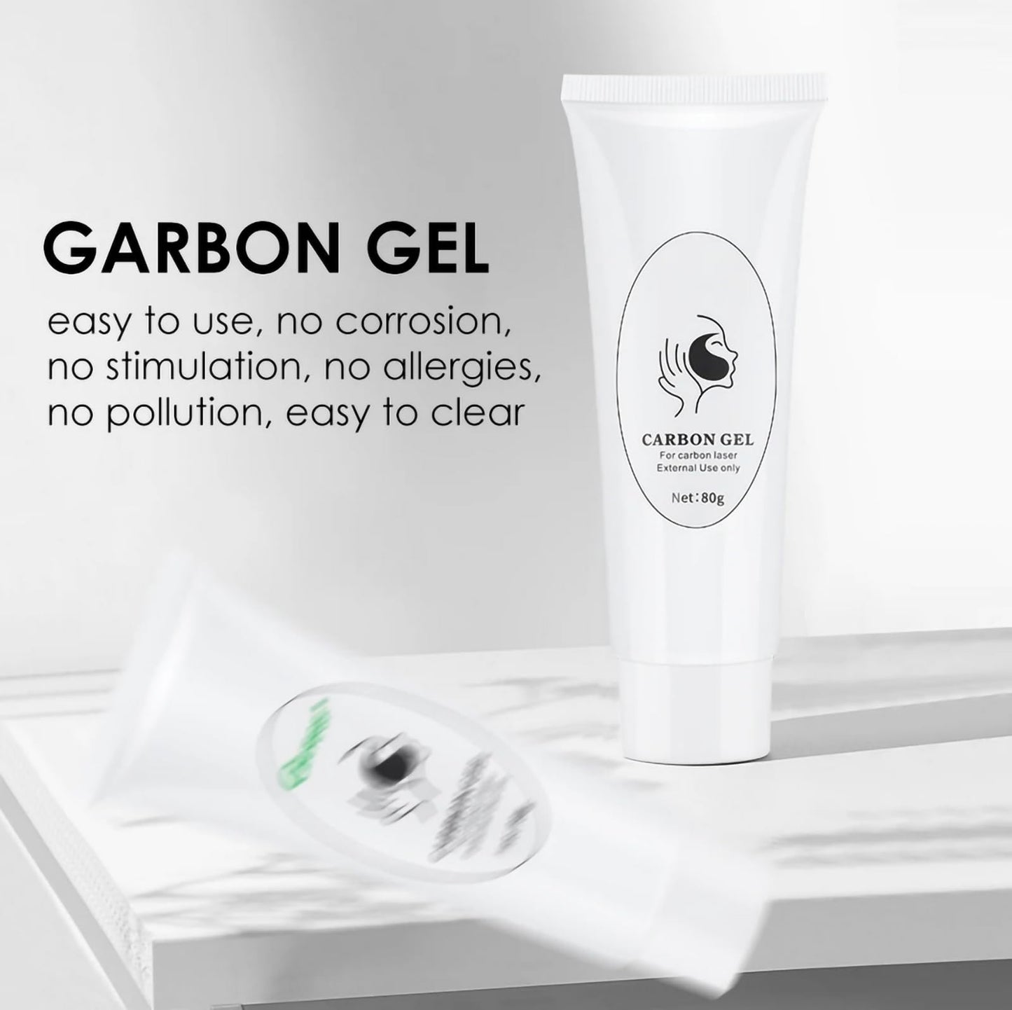 YMEYFAN Carbon Peeling Gel for Laser Hair Removal – Deep Cleansing & Pore Refinement (80ml)