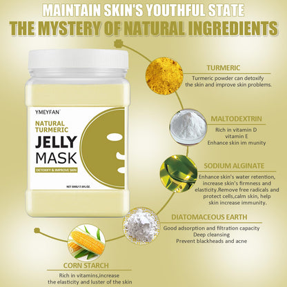 YMEYFAN Turmeric Jelly Mask Powder — Deep Cleansing & Oil Control (500g/17.6oz)