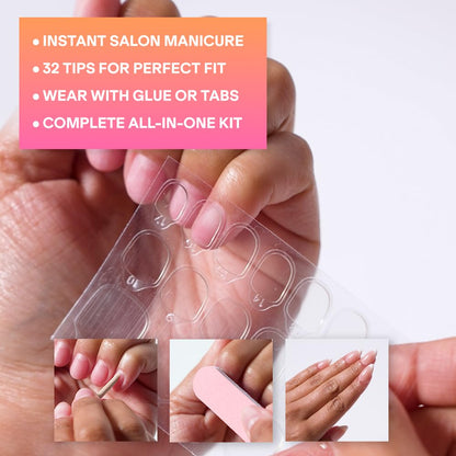 YN Young Nails Press On Nails - Rocket Glitz Kit for Women | Glue-On Nails