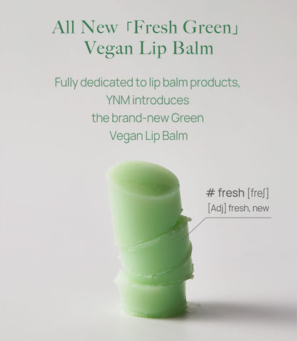 YNM Fresh Green Lip Balm – Vegan, Fragrance-Free with Centella & Ceramide NP