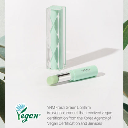 YNM Fresh Green Lip Balm – Vegan, Fragrance-Free with Centella & Ceramide NP