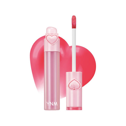 YNM Heart Jelling Tint Cherry Jelling — Long-Lasting Korean Lip Tint with Built-In Silicone Brush