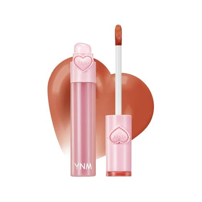 YNM Heart Jelling Tint – Chestnut Jelling | Long-Lasting K-Beauty Lip Tint with Silicone Brush