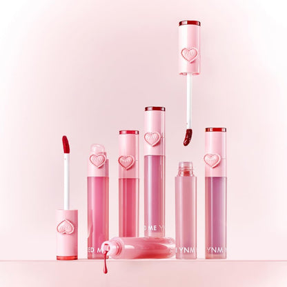 YNM Heart Jelling Tint Peach Jelling – Long-Lasting K-Beauty Lip Tint with Built-In Silicone Brush