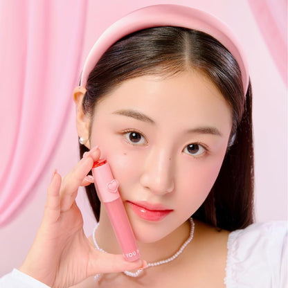 YNM Heart Jelling Tint Apricot Jelling – Long-Lasting K-Beauty Lip Tint with Built-In Brush