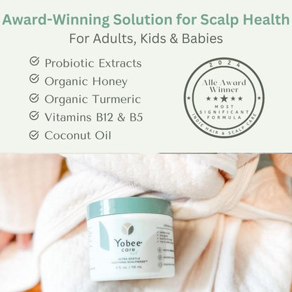 Yobee Ultra Gentle Scalp Mask – Probiotic Dry Scalp Care for Babies (4 oz)