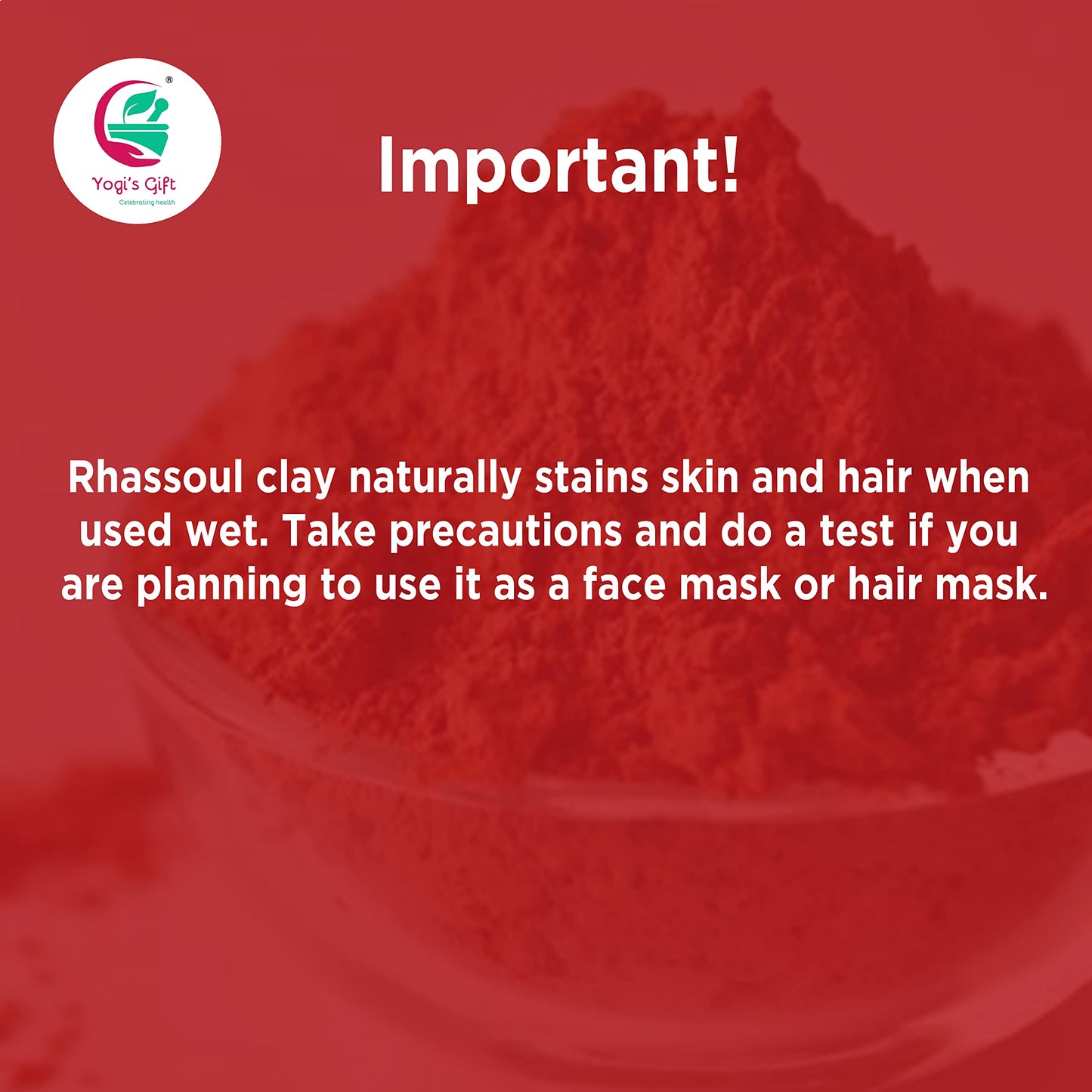 Rhassoul Clay for Hair & Face 1 LB | 100% Pure Rhassoul Clay Hair Mask | May Stain When Wet