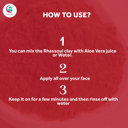 Rhassoul Clay for Hair & Face 1 LB | 100% Pure Rhassoul Clay Hair Mask | May Stain When Wet