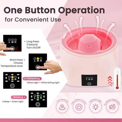 Yokilly Heated Nail Soaking Bowl | Three-Level Temperature Control for Faster, Gentler At-Home Nail Removals