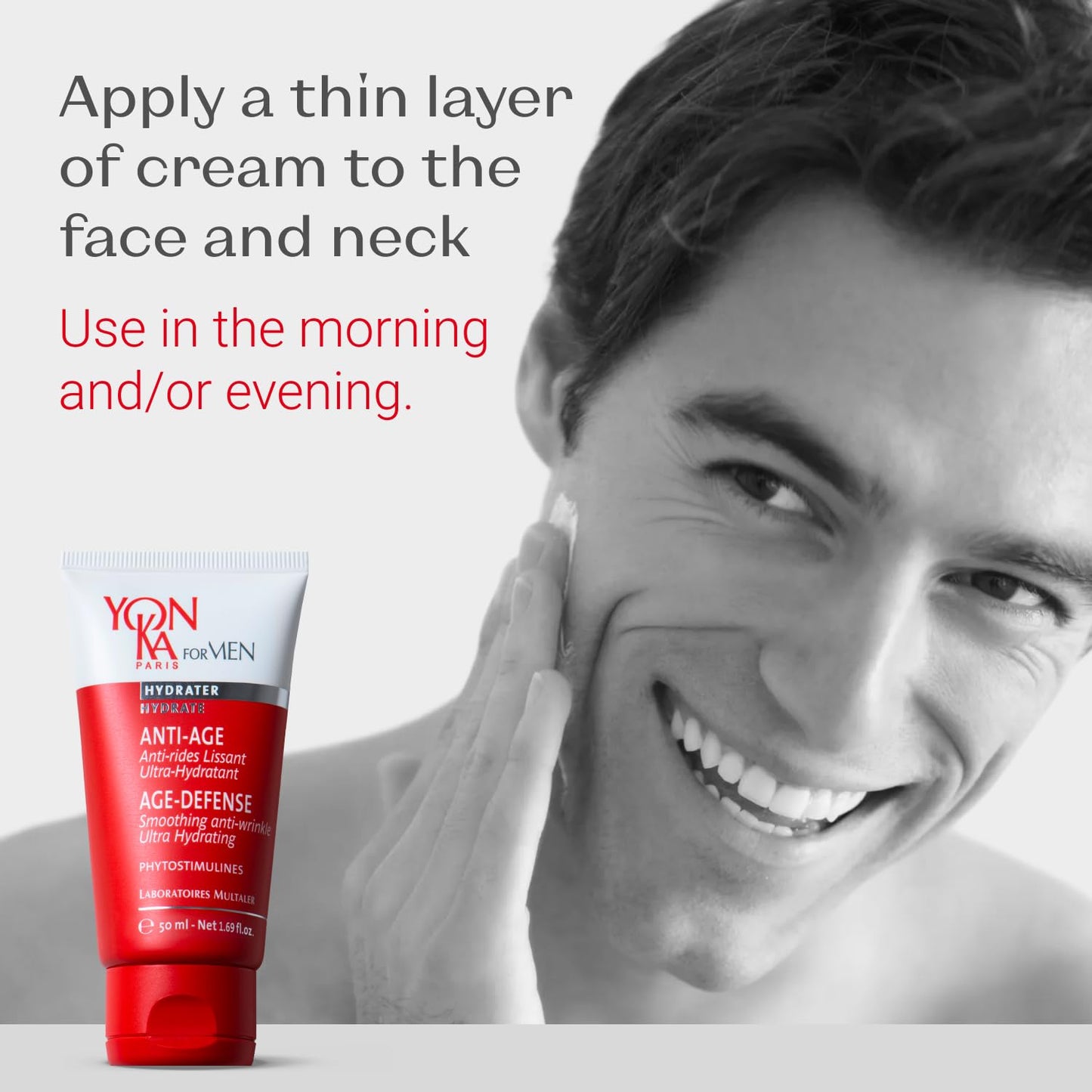 Yon-Ka Mens Age Defense Moisturizer | Anti-Aging Daily Face Lotion for Dry, Mature Skin