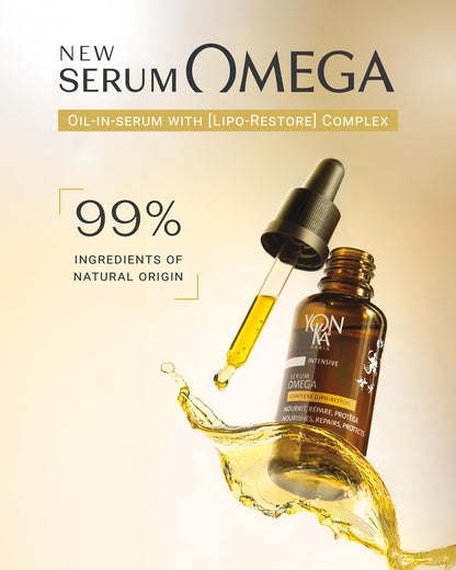 YONKA PARIS Serum Omega – Oil-in-Serum for Dry & Sensitive Skin | Omegas 3,6,9 | Made in France