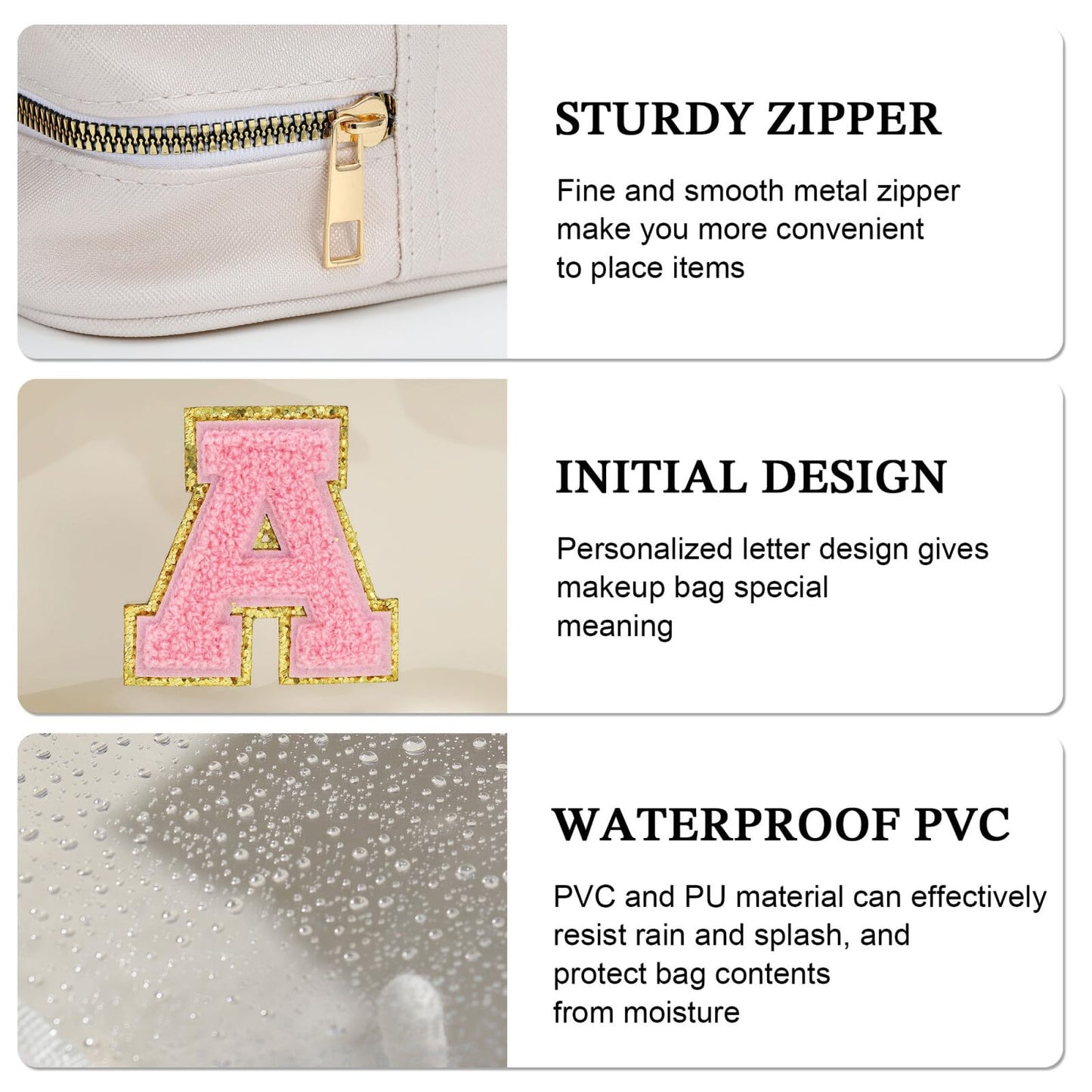 YOOLIFE Clear Travel Makeup Bag for Kids – Gift-Ready Cosmetic Bag for Girls