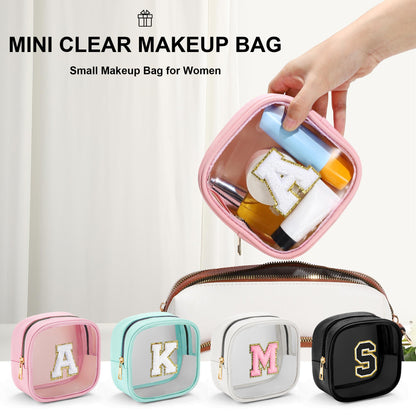 YOOLIFE Small Clear Makeup Bag – Travel-Ready Waterproof Mini Cosmetic Bag for Women and Teens