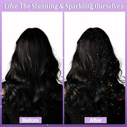 Yosca Body Glitter Spray 3-Pack – Silver Holographic Shine for Skin, Hair & Clothes