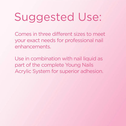 Young Nails Acrylic Core Powder – Self-Leveling Nail Powder (Pink/Nude/Clear), 660g, Professional Grade