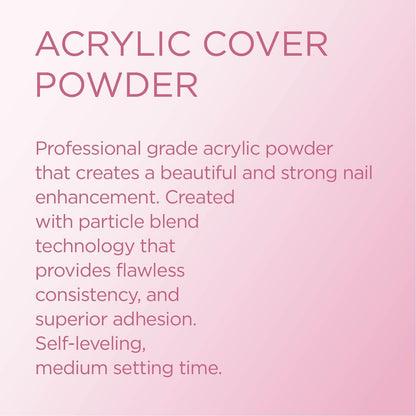 Young Nails Acrylic Cover Powder Taupe - Self-Leveling, 660g, Professional Grade