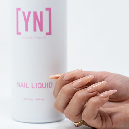 Young Nails Liquid Nail Monomer 32oz – Low Odor, MMA Free, for Acrylic Powder