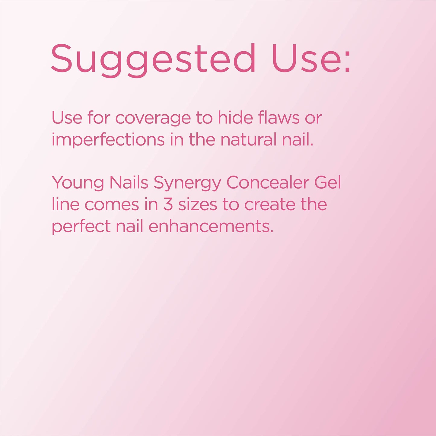 Young Nails Synergy Concealer Gels – 3-Step Hard Gel System for Build, Conceal, Sculpt & Gloss (15g, 30g, 60g)
