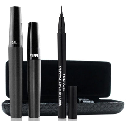 Youngfocus 3D Silk Fiber Lash Mascara – Lengthening, Thickening, Waterproof, All-Day Wear