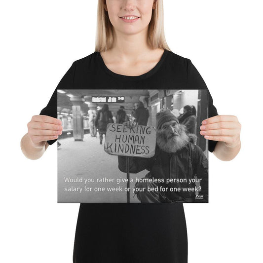 Your Salary or Your Bed - Canvas Print