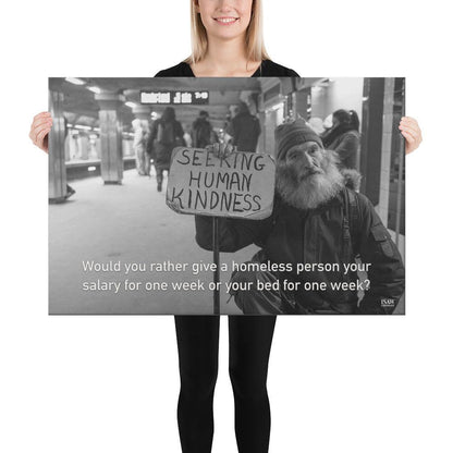 Your Salary or Your Bed - Canvas Print