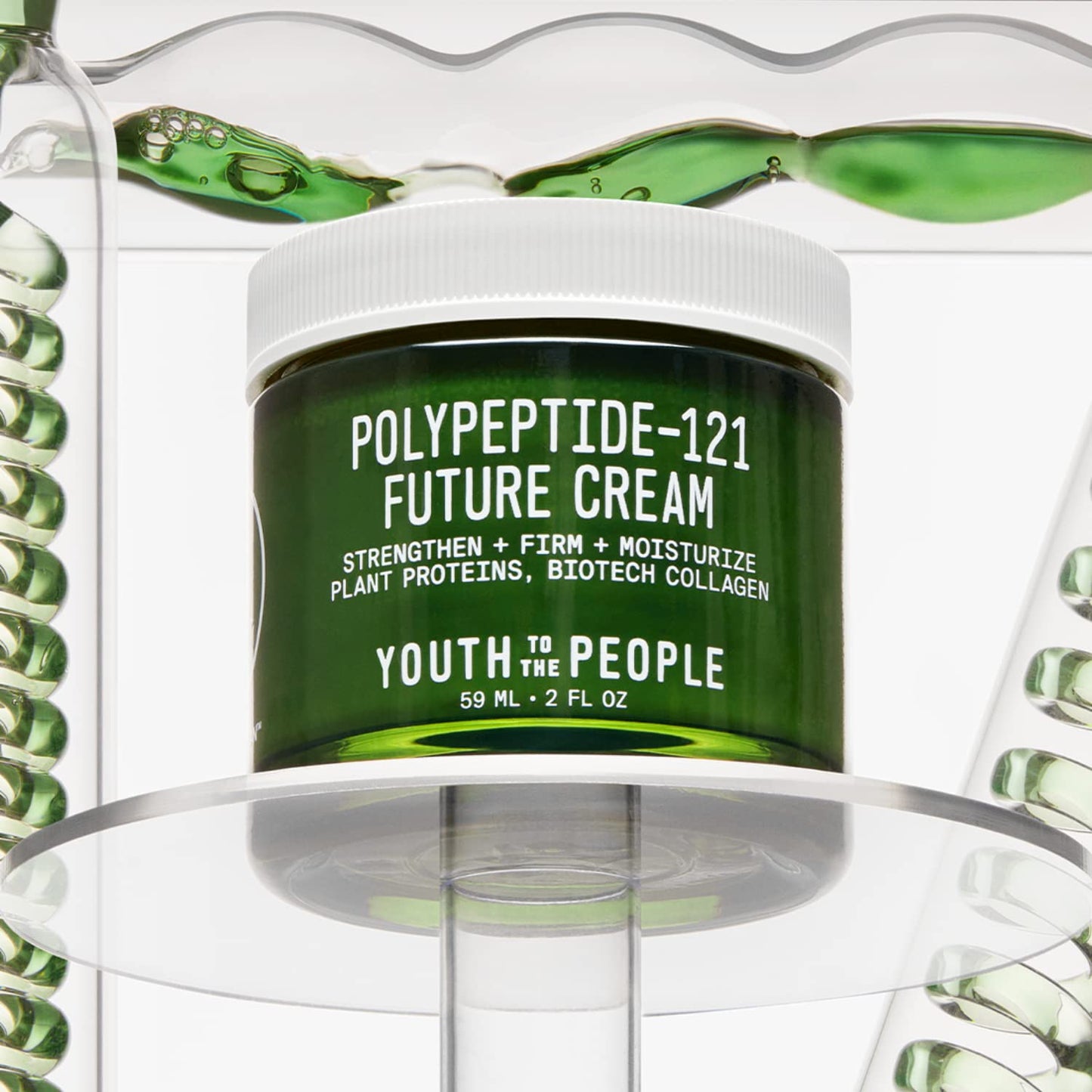 Youth To The People 121-Polypeptide Future Cream — Fragrance-Free Vegan Peptide Moisturizer (2 oz)