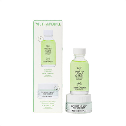 Youth To The People Daily Skin Health Youth Stack — 2-Piece Travel Skincare Gift Set for Pores & Oily Skin