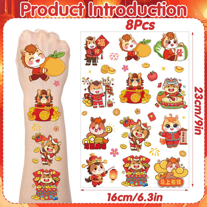 Yoyuspy Chinese New Year Temporary Tattoos – 200+ Horse Designs for Lunar New Year 2026