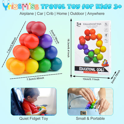 Yrissmiss Autism Sensory Toys – 2Pcs Calming Fidget Sets for Kids