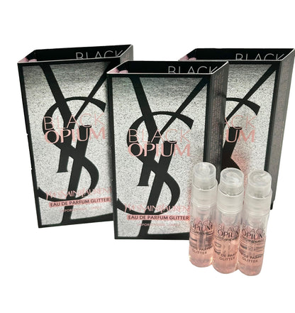Yves Saint Laurent Black Opium Glitter EDP Sample Set — 3 x 1.2ml Mini Bottles