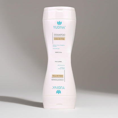 YUDIVA Dual-Chamber Shampoo & Conditioner Set with Shea Butter | Flip-Top Leak-Resistant 15.2 fl oz per side