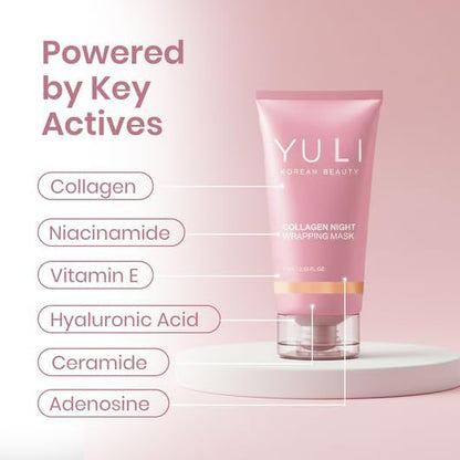 YULI Collagen Overnight Wrapping Peel Off Mask | Overnight Collagen Face Mask