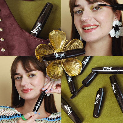 YuYa Cruelty-Free Mascara with Double Texture Applicator 10g – Intense Length & Lasting Volume