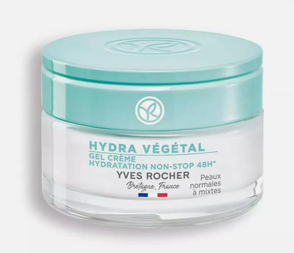 Yves Rocher Hydra Vegetal 48h Non-Stop Gel Cream 50 ml – Lightweight Hydration
