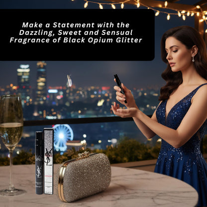 Yves Saint Laurent Black Opium Glitter EDP – Travel Size 0.33 oz for Women