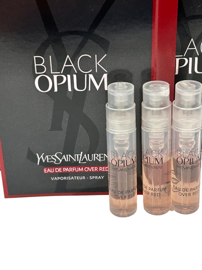 Yves Saint Laurent EDP Over Red Black Opium Sample Set – 3 Mini 1.2 ml Bottles