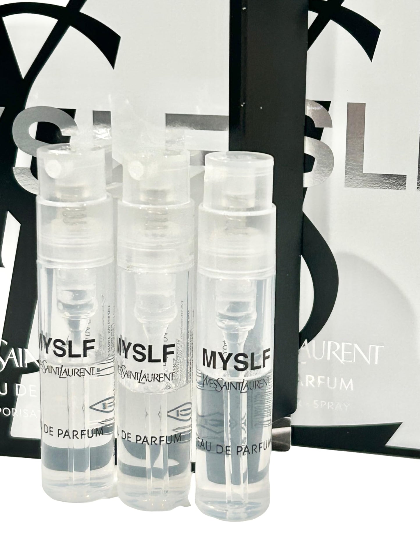 Yves Saint Laurent MYSLF Sample Spray – 3 Travel Vials (1.2 ml each)