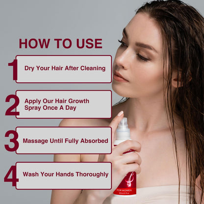 Yzmoffer 5% Minoxidil Spray for Women – Hair Regrowth 60ML x 2 Pack