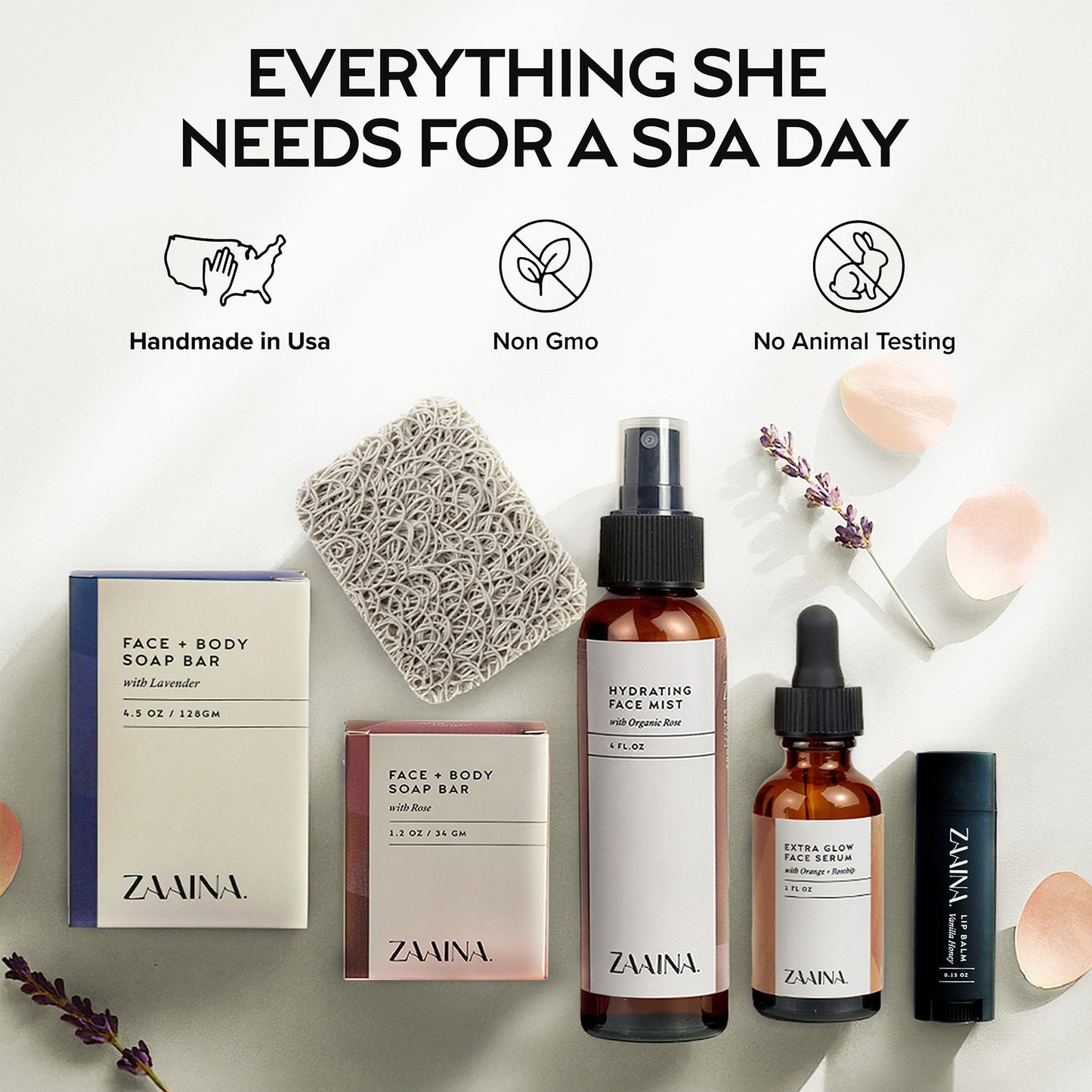 ZAAINA Birthday Gift Set for Women - Deluxe Spa Gift Box