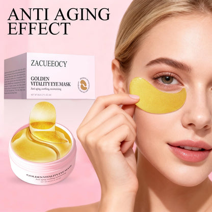 ZACUEEOCY Under Eye Mask | Peptide Collagen Hydrogel Patches for Puffy Eyes & Dark Circles | 60 Patches